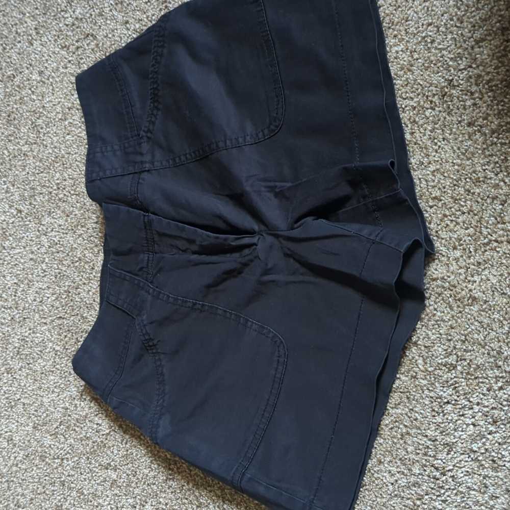 White House Black Market Black High-Rise Pocket Shorts